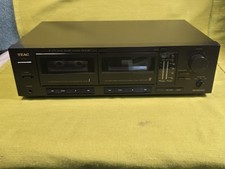TEAC W-470 Mazzo Cassette Doppio Funzionante/Leggi #R1
