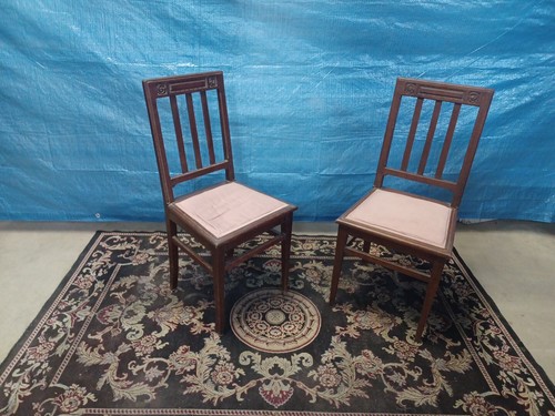 Coppia sedie liberty epoca - coppia,