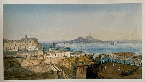 Stampa veduta del porto - stampa,
