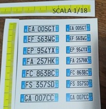 Kit Scala 1/18 N.7 Targhe