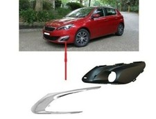 GRIGLIA FENDINEBBIA PARAURTI ANTERIORE NUOVA PER PEUGEOT 308 ALLURE 13-18 CON SINISTRA CROMATA