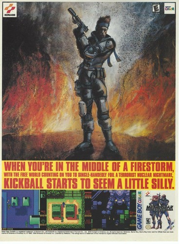 Metal gear pubblicità poster - metal, pubblicità/poster