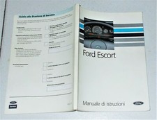 FORD ESCORT Libretto uso manutenzione 1992 ITALIANO Manuale di istruzioni