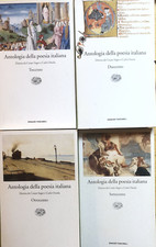 Antologia della poesia italiana Einaudi tascabili. 4 volumi Cesare Segre, Ossola