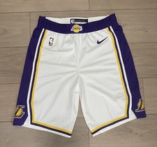 Maglia pantaloncino Lakers squadra emessa taglia 40+2 taglio pro bianco Nike LeBron James