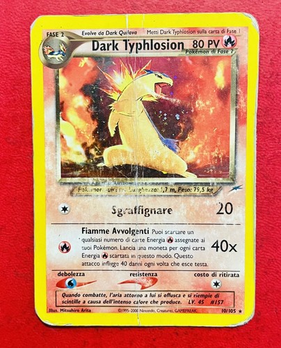 Lotto carte pokemon dark - carte,