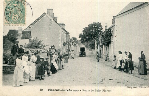 Mareuil sur arnon route - mareuil,