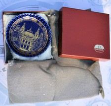 Piatto The Cobalt & Gold Collection Esposizione Internazionale Omega 1984 Nuovo