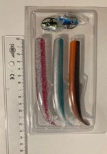 ARTIFICIALE BLACK MINNOW 115 MM , 19 GR PESCA MARE SPINNING SPIGOLA