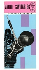 Brochure VARIO - SWITAR 86 per BOLEX H16 REFLEX brochure KERN PAILLARD (Y2350