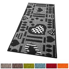 Tappeto cucina antiscivolo tessitura 3D moderno passatoia bordata bagno cuori 