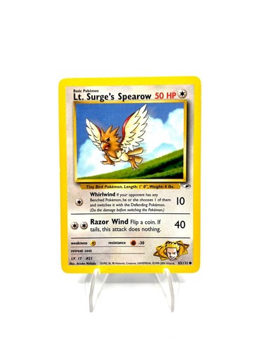 Carta pokemon surge - pokemon, lt.