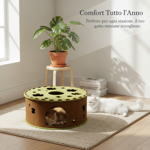 Cuccia per gatti feltro con - feltro,