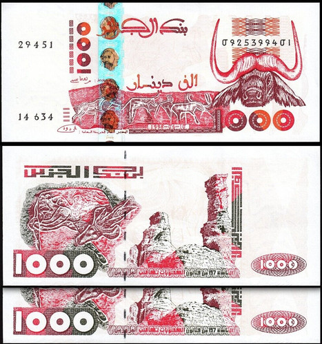 Algeria 1000 000 dinari - algeria, 1.000