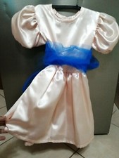 Abito Elegante Sartoriale Bambina Rosa Gonna Con Fiocco