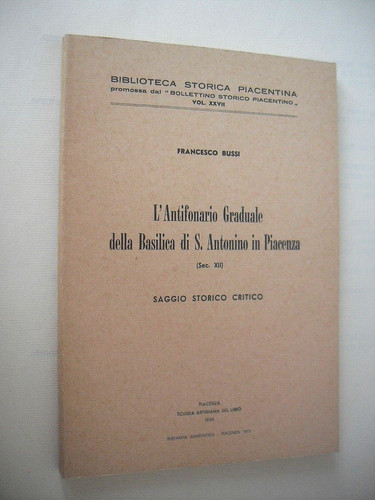 Francesco bussi antifonario - bussi, l'antifonario
