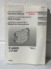 Canon ZR40 Mini Videocamera DV VIDEO Manuale Utente Manuale Istruzioni SOLO Libretto