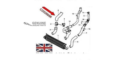 Tubo intercooler originale - tubo,