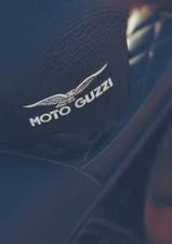 Original Moto Guzzi photography, crest on the helmet, cafe racer, home décor