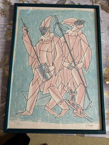 Quadro firmato piscopo - quadro, v.piscopo