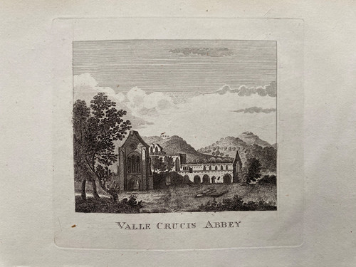 Stampa antica 1764 abbazia - stampa, di