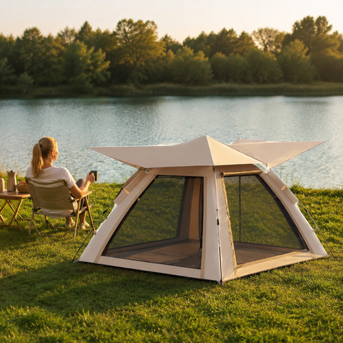 Tenda campeggio montaggio - campeggio,