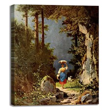 Spitzweg ragazza con capra