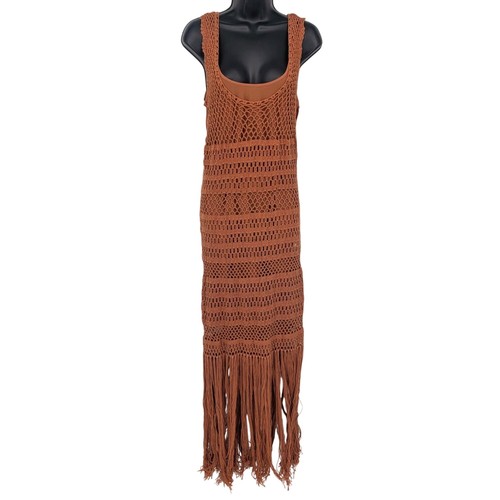 Maxi abito frange