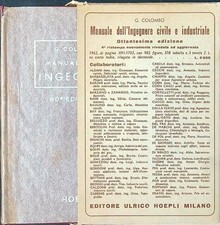 MANUALE DELL'INGEGNERE - 80' EDIZIONE COLOMBO GIUSEPPE HOEPLI 1962 