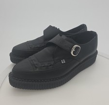 Creepers TUK in pelle a punta taglia 9 da donna, indossati una volta