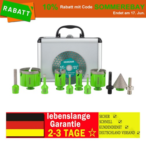 Set punte diamantate per