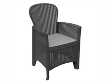 Sedia singola ricambio per arredo giardino in polipropilene rattan