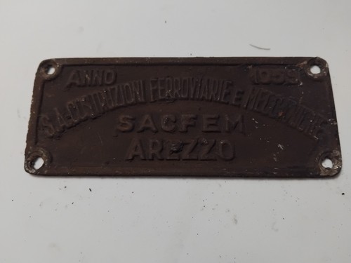 Targa sacfem arezzo 1959 - fs,