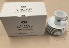 N. 12 Tazzine caffè Borbone da bar con piattini - N.2 Set da 6Pz. completi