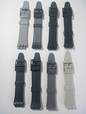 CINTURINO IN PVC  X SWATCH ATTACCO 17 MM. TONALITÀ NERO