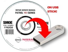 Nissan Patrol Y61 (1997-2009) manuale officina per tutti sistemi Win/Mac su USB