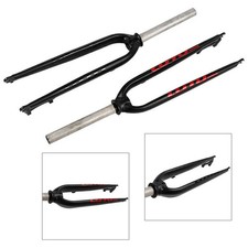 Forcella rigida MTB Mountain LUTU bicicletta 1-1/8" senza filetto freno a disco forcelle bici.