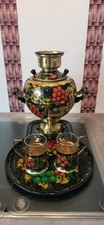 Samovar russo TULA dipinto a