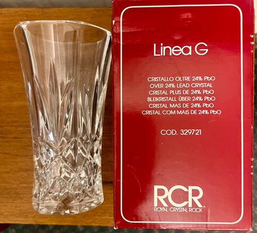 Vaso vintage rcr royal crystal - vaso,