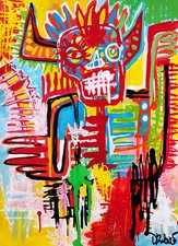 Dr. LOVE BASQUIAT Mario Schifano Keith Haring Banksy Mimmo Rotella Mark Kostabi