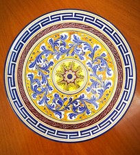 Piatto ornamentale in ceramica Caltagirone