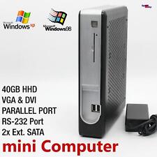 Nano Mini Computer PC Per Windows XP Pro Dos Old Games Parallelo Lpt RS-232 Com