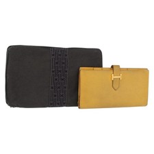 HERMES Wallet Leather Canvas 2