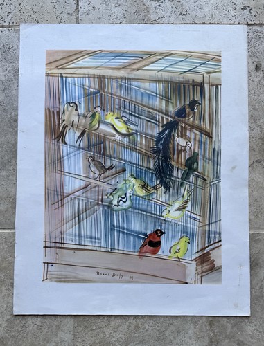 Cage aux oiseaux affiche - la,