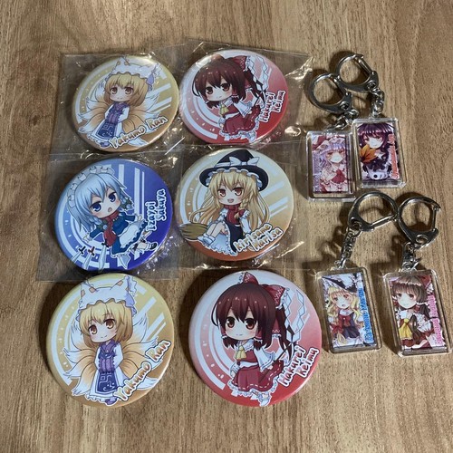 Set badge portachiavi touhou - set,