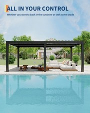 10 x 20 Ft Aluminum Pergola
