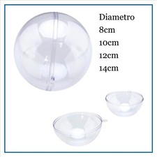 sfera in plastica trasparente