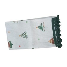 Runner da tavola natalizio, tovaglia per feste con nappe, copritavolo da pranzo