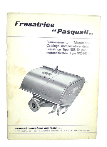 Manuale fresatrice pasquali - manuale,