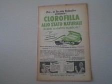 advertising Pubblicità 1952 SAPONE SAPONETTA PALMOLIVE